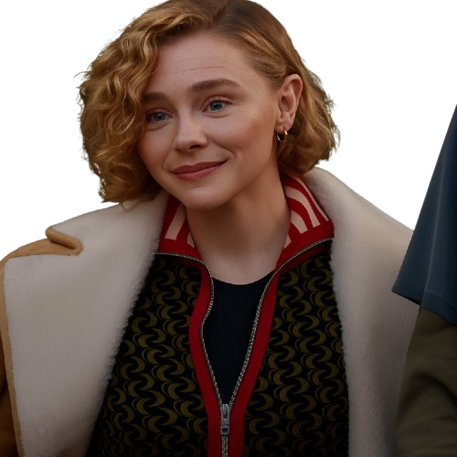 Oh What Fun Chloe Grace Moretz Shearling Coat - Image 4